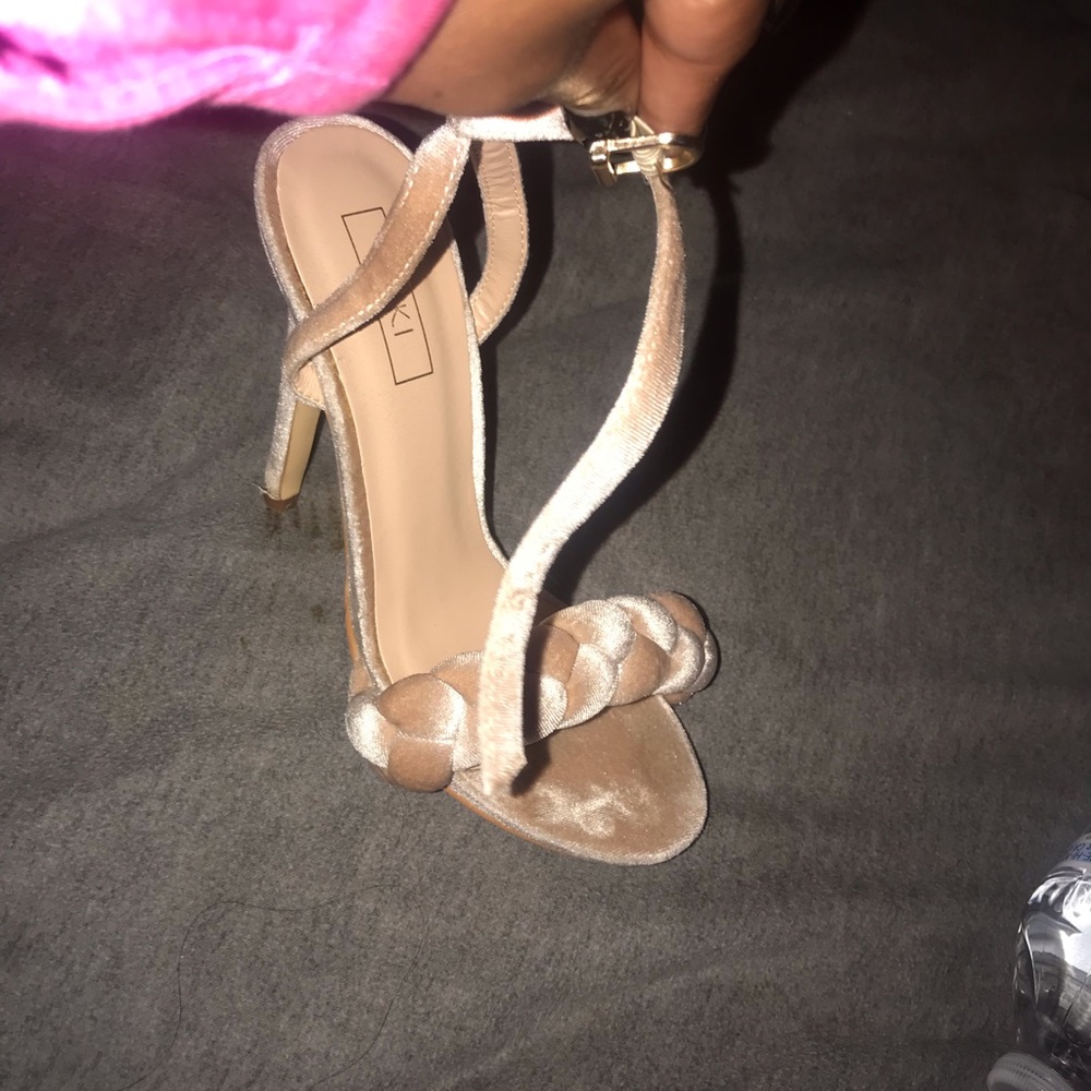 Nude Braided Heel